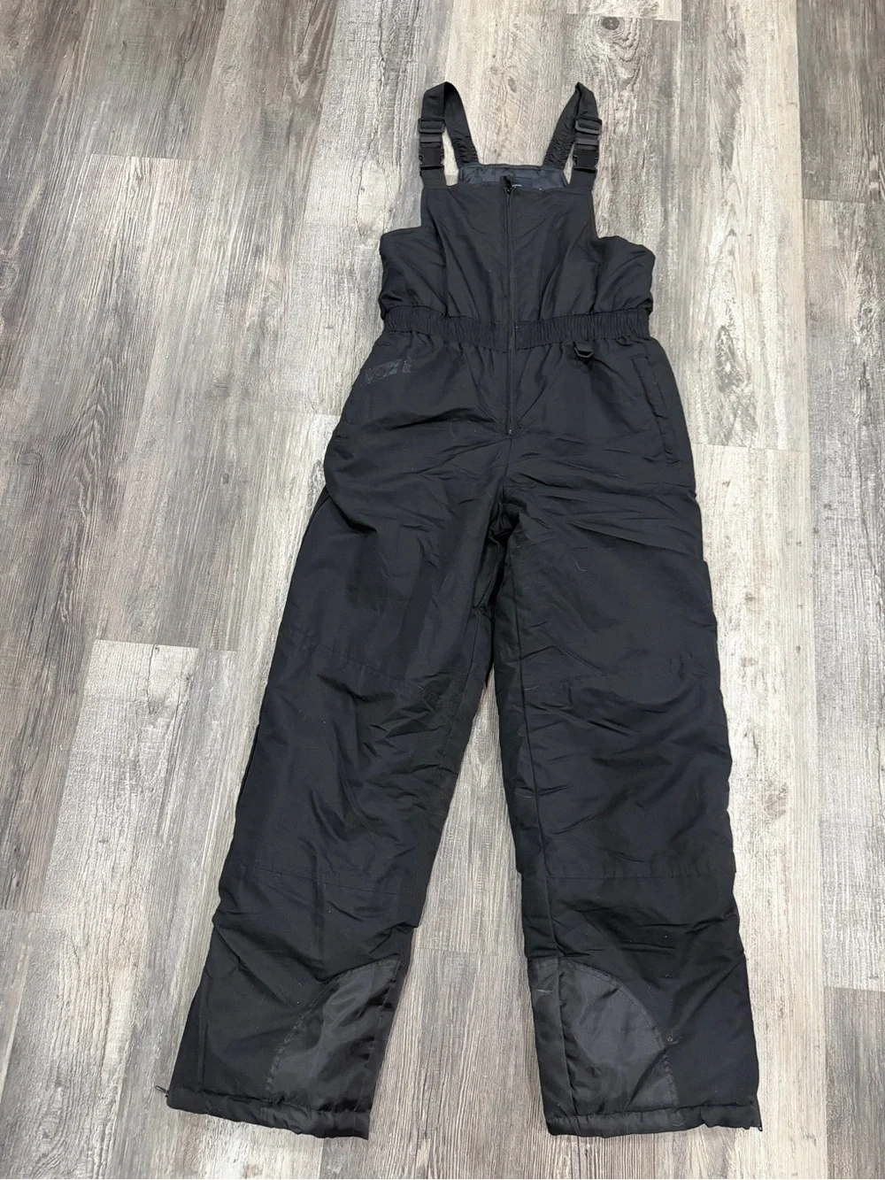 Youth size- Black Insulated Snow Bib Pants 2XL (18)